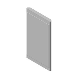 Šamotová deska zadní střed KV 025W 01 (B) 